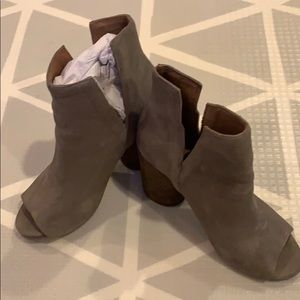 Jeffery Campbell heeled peep toe ankle booties